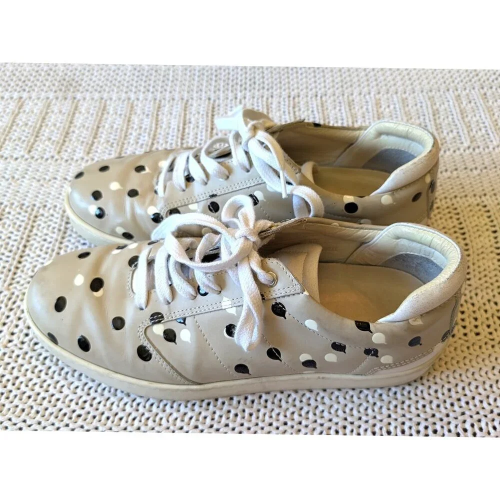 WANT Les Essentiels Lennon Dot Sneakers Size 40/9.5 US Leather shoes lace up